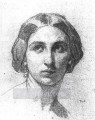 女性の頭 1853 年の人物画家 トーマス・クチュール